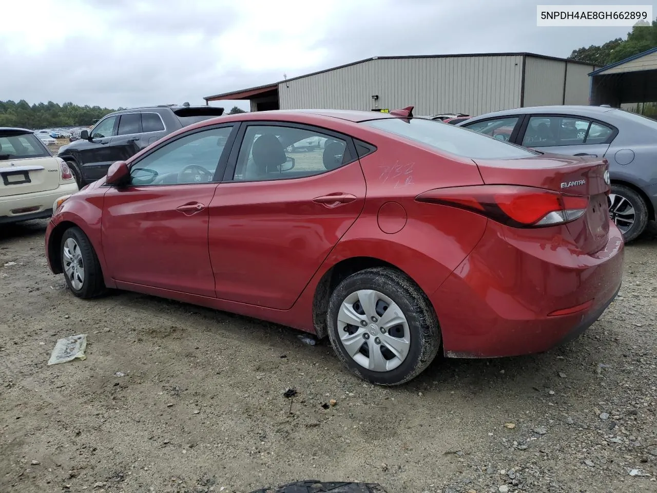 5NPDH4AE8GH662899 2016 Hyundai Elantra Se