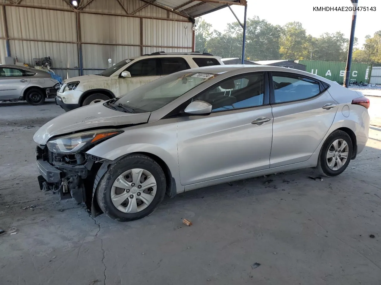 2016 Hyundai Elantra Se VIN: KMHDH4AE2GU475143 Lot: 71897734