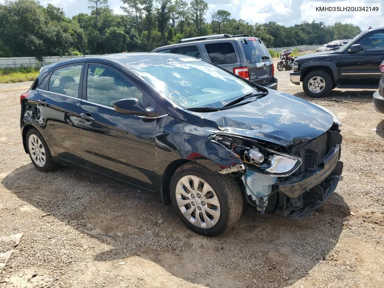 2016 Hyundai Elantra Gt VIN: KMHD35LH2GU342149 Lot: 72012214