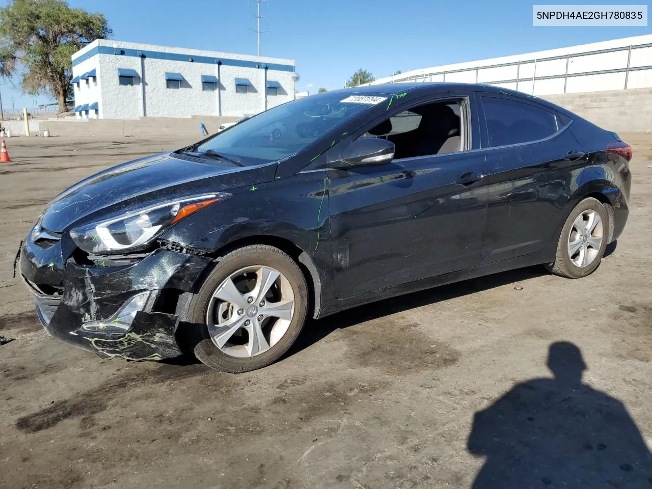 5NPDH4AE2GH780835 2016 Hyundai Elantra Se