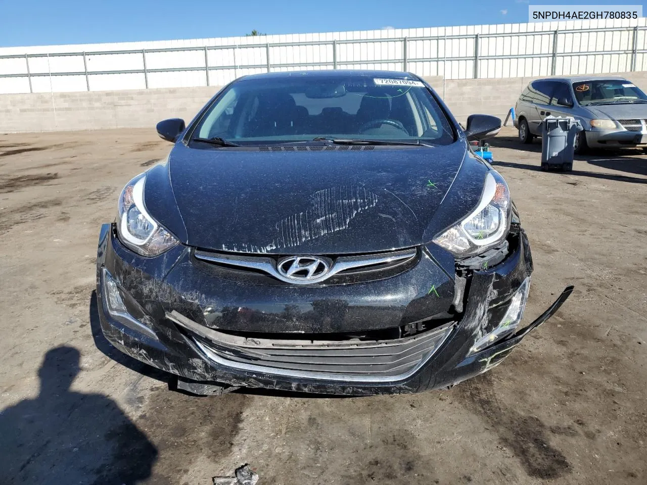 2016 Hyundai Elantra Se VIN: 5NPDH4AE2GH780835 Lot: 72087094