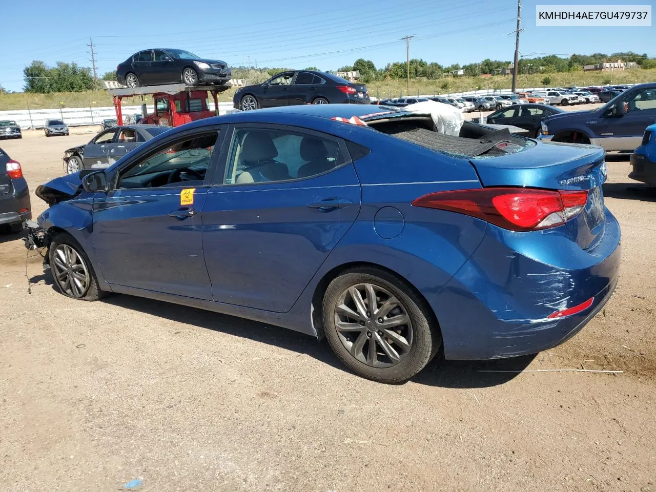 2016 Hyundai Elantra Se VIN: KMHDH4AE7GU479737 Lot: 72255614