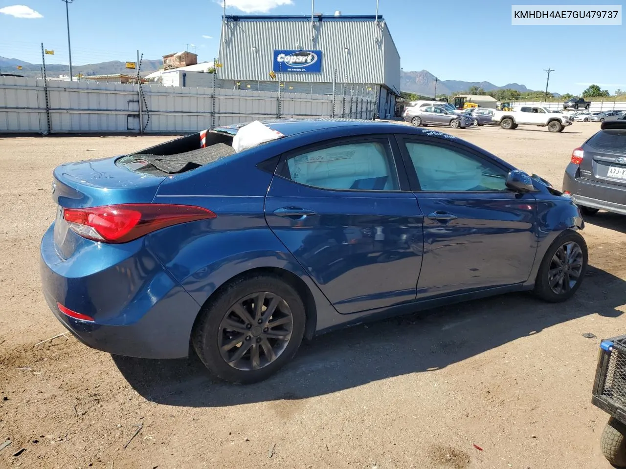 KMHDH4AE7GU479737 2016 Hyundai Elantra Se