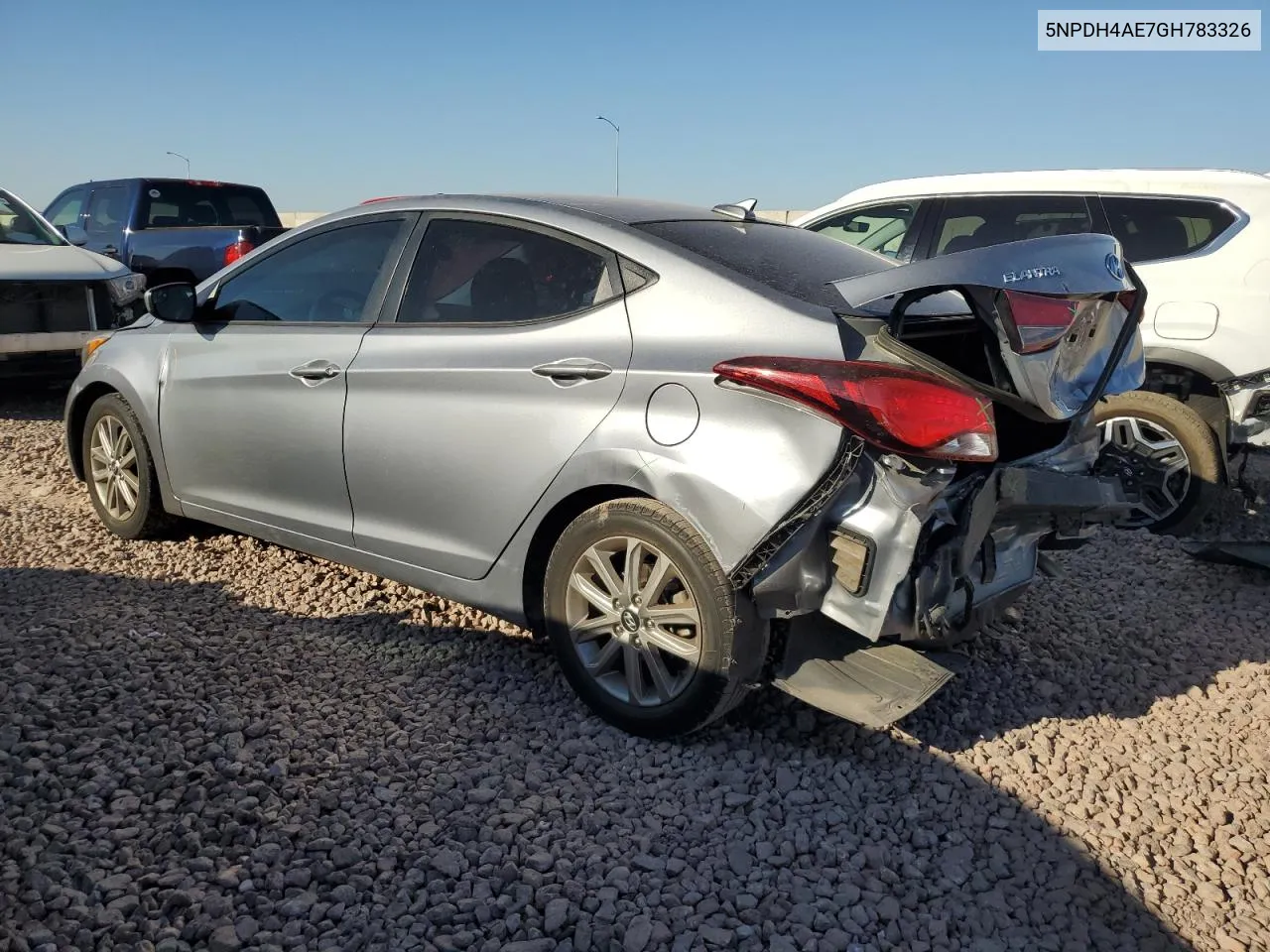 5NPDH4AE7GH783326 2016 Hyundai Elantra Se