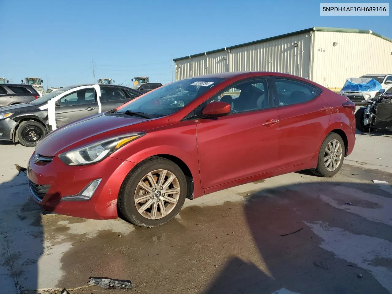 2016 Hyundai Elantra Se VIN: 5NPDH4AE1GH689166 Lot: 72386794