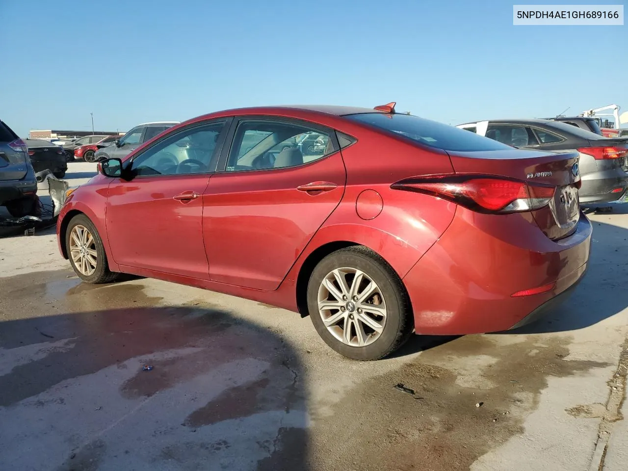 2016 Hyundai Elantra Se VIN: 5NPDH4AE1GH689166 Lot: 72386794