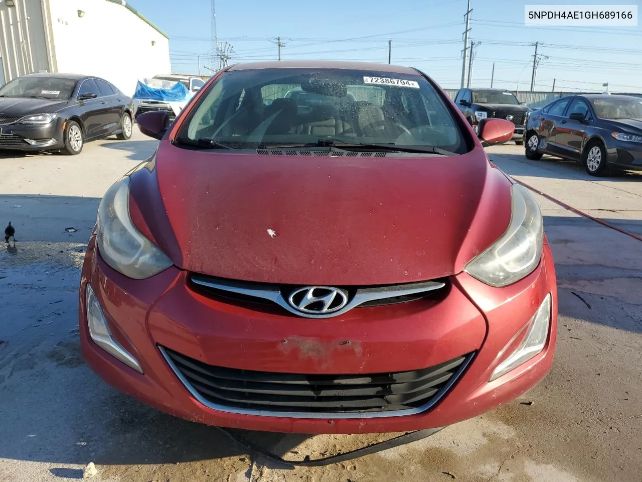 2016 Hyundai Elantra Se VIN: 5NPDH4AE1GH689166 Lot: 72386794