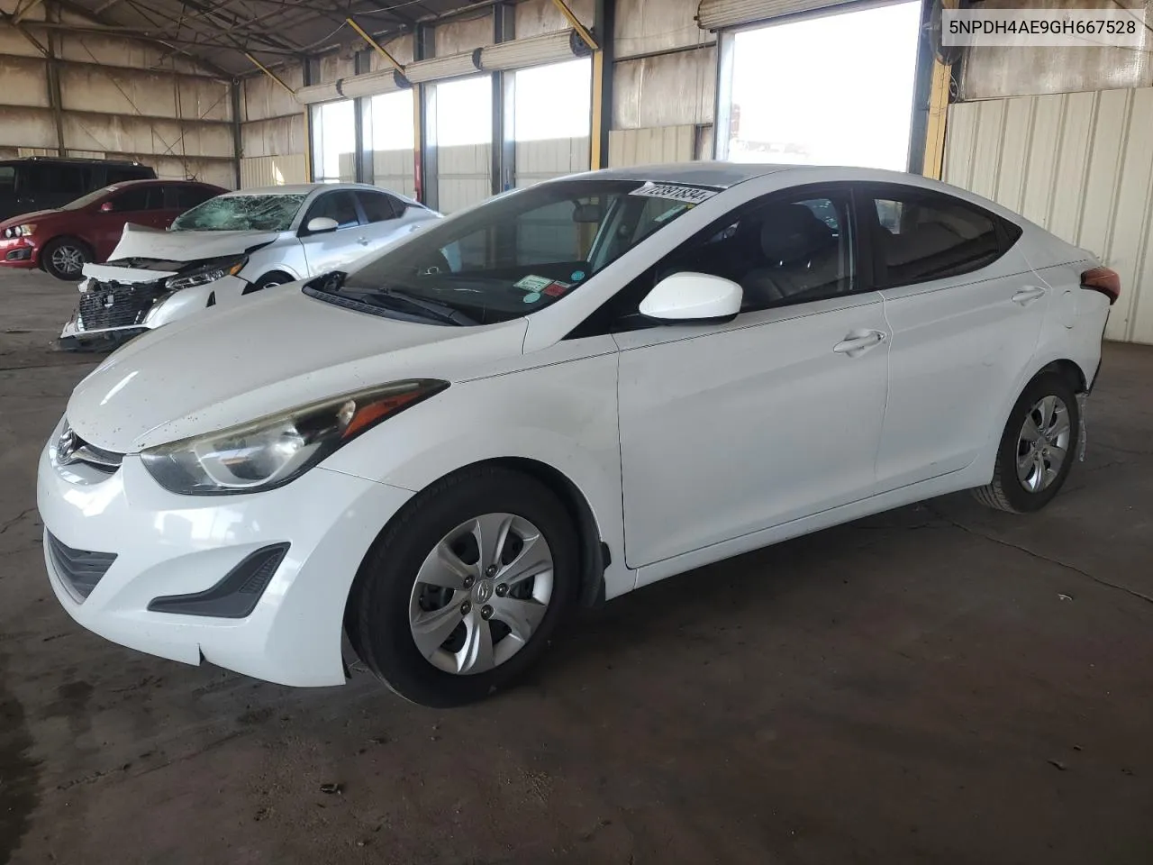 2016 Hyundai Elantra Se VIN: 5NPDH4AE9GH667528 Lot: 72391834