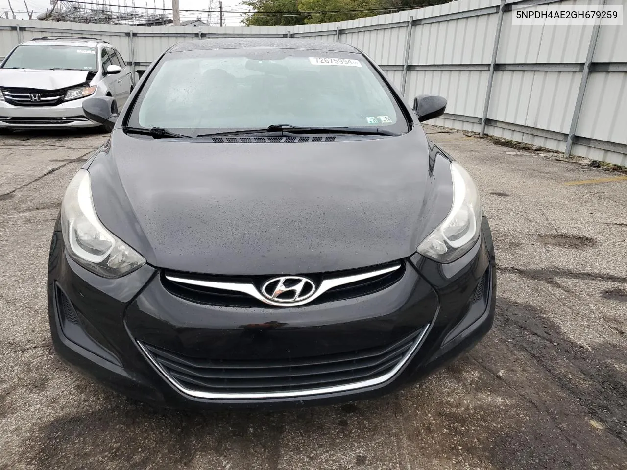 5NPDH4AE2GH679259 2016 Hyundai Elantra Se