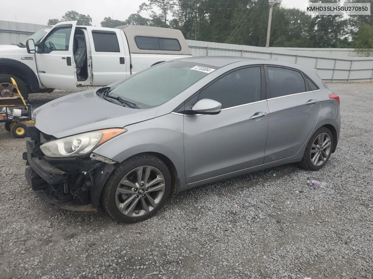 2016 Hyundai Elantra Gt VIN: KMHD35LH5GU270850 Lot: 72703084