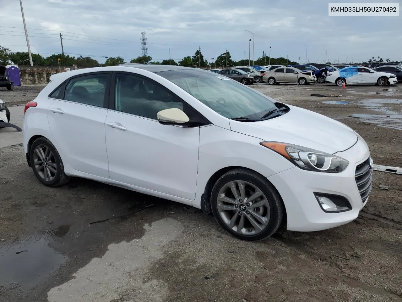 2016 Hyundai Elantra Gt VIN: KMHD35LH5GU270492 Lot: 72853724