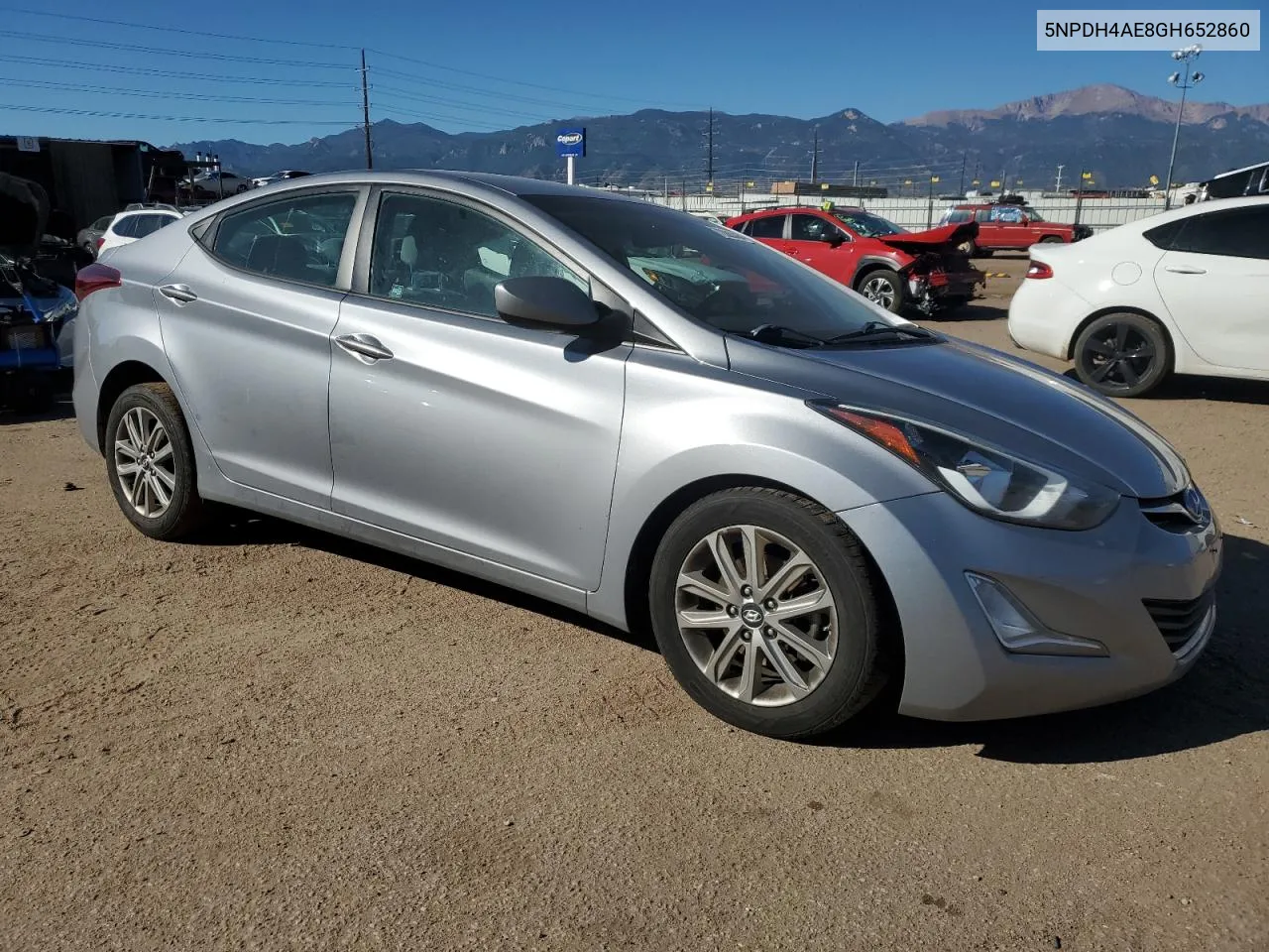 2016 Hyundai Elantra Se VIN: 5NPDH4AE8GH652860 Lot: 72880454