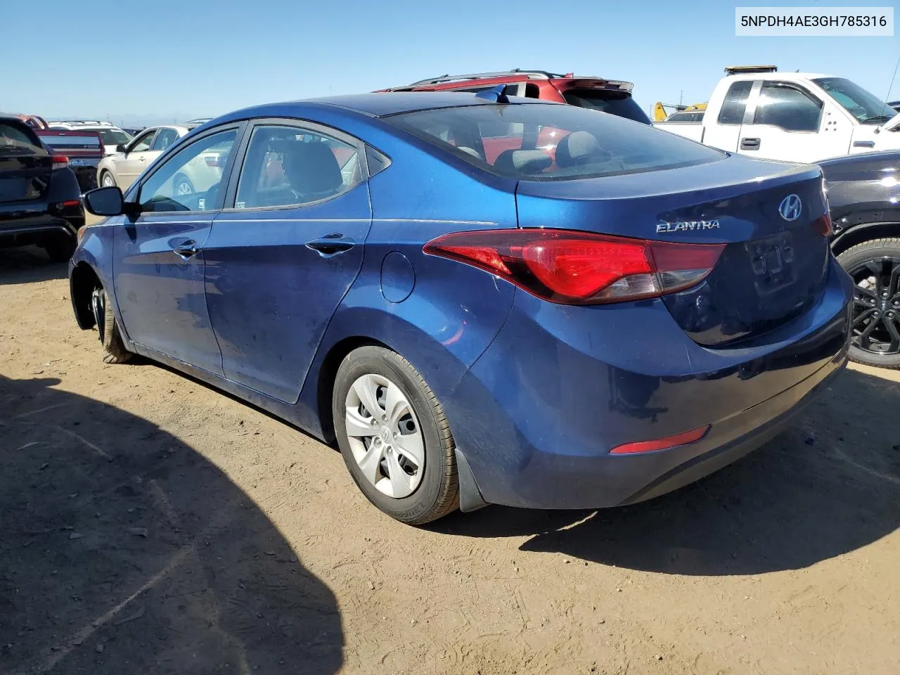 2016 Hyundai Elantra Se VIN: 5NPDH4AE3GH785316 Lot: 73010614