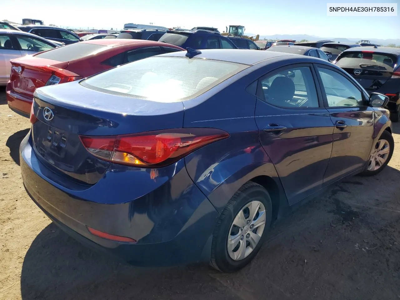 2016 Hyundai Elantra Se VIN: 5NPDH4AE3GH785316 Lot: 73010614