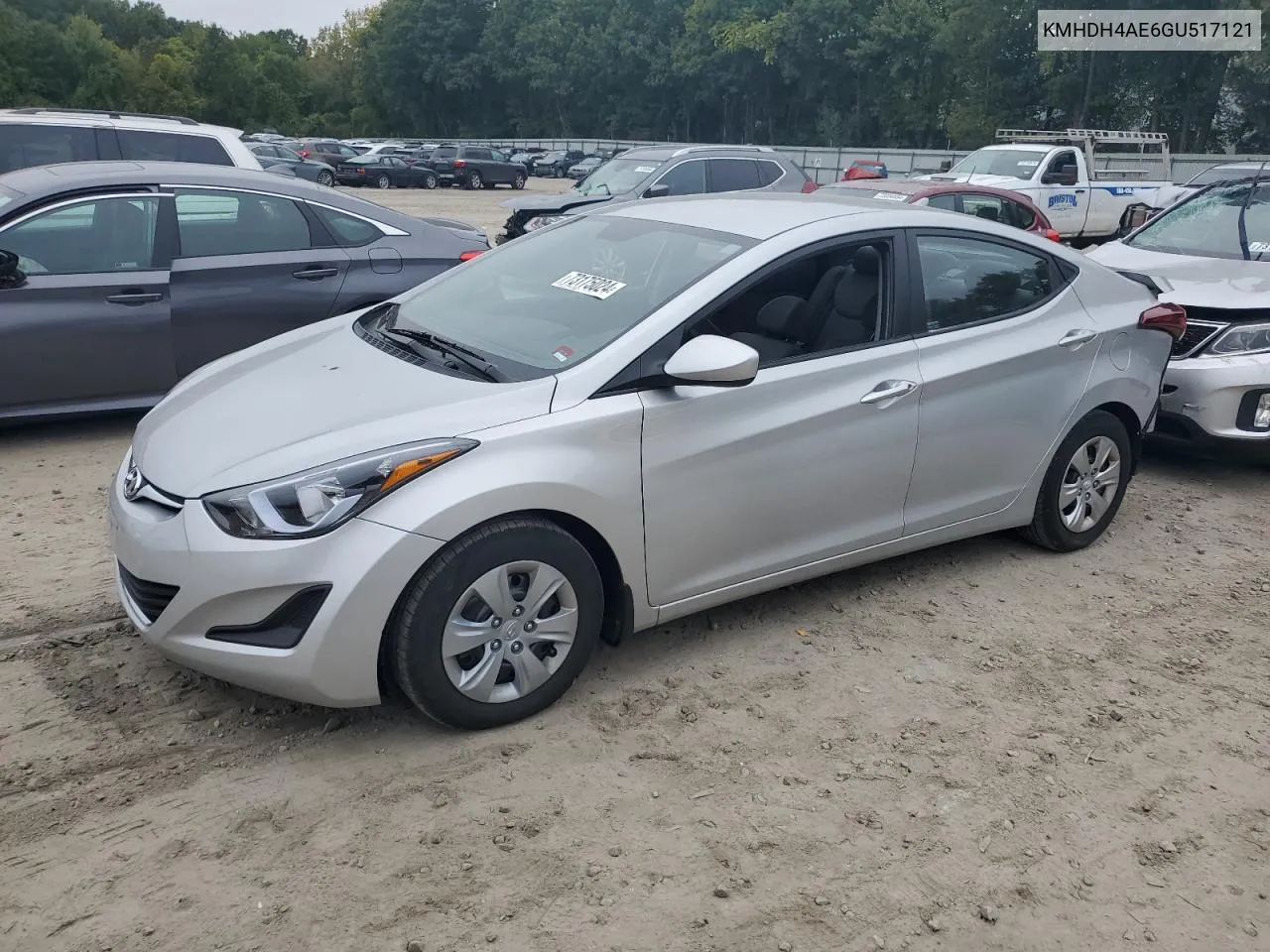 2016 Hyundai Elantra Se VIN: KMHDH4AE6GU517121 Lot: 73175024