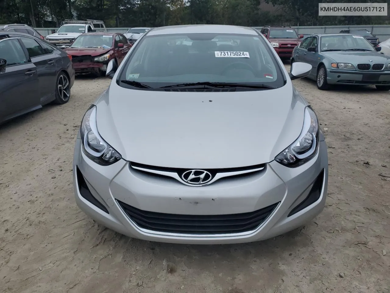 2016 Hyundai Elantra Se VIN: KMHDH4AE6GU517121 Lot: 73175024