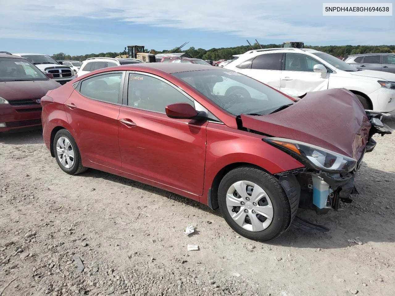 2016 Hyundai Elantra Se VIN: 5NPDH4AE8GH694638 Lot: 73288504