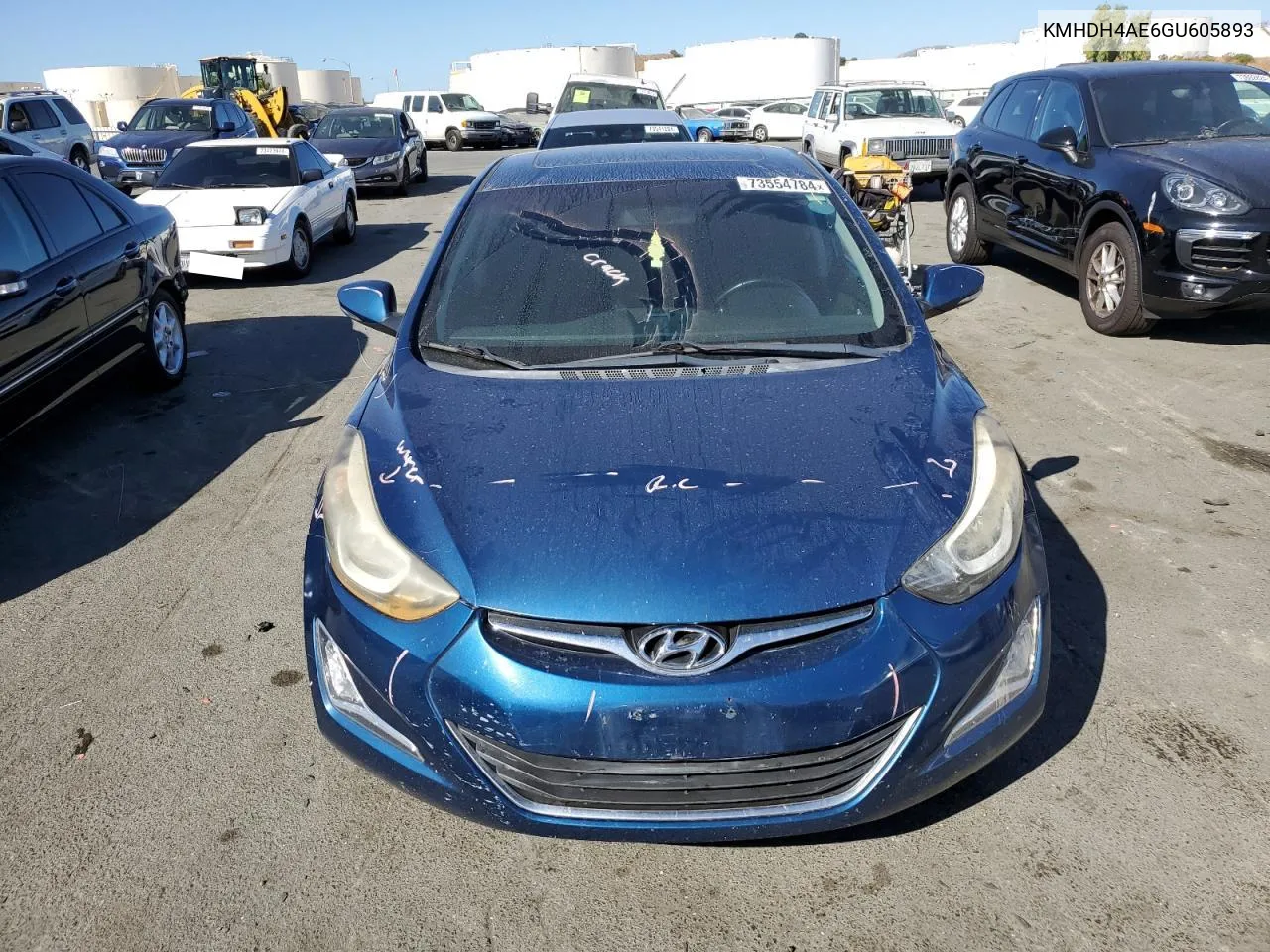 2016 Hyundai Elantra Se VIN: KMHDH4AE6GU605893 Lot: 73554784