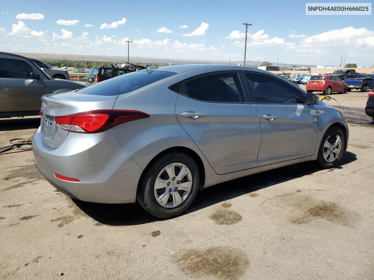 2016 Hyundai Elantra Se VIN: 5NPDH4AE0GH666025 Lot: 73565334