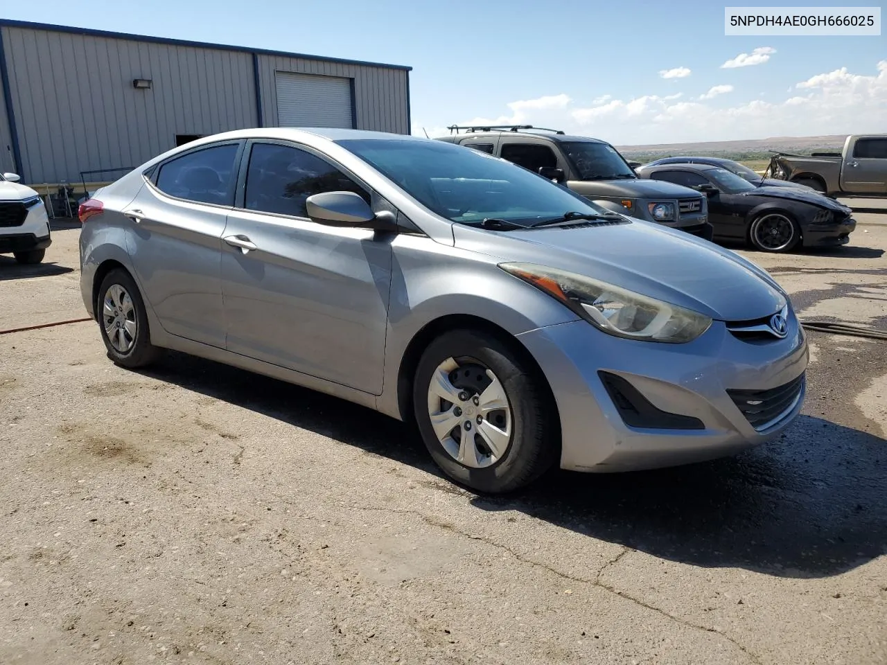 2016 Hyundai Elantra Se VIN: 5NPDH4AE0GH666025 Lot: 73565334