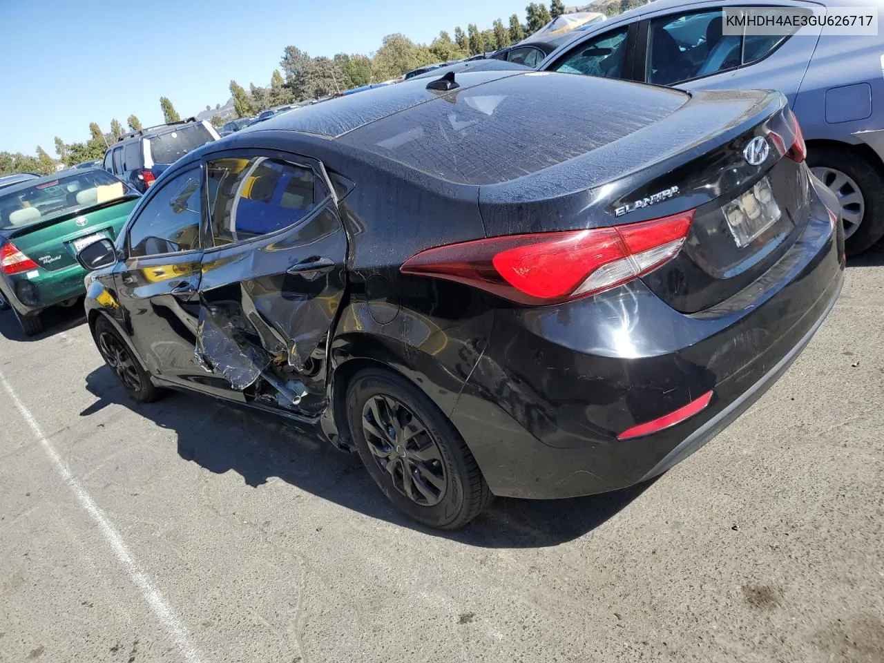 KMHDH4AE3GU626717 2016 Hyundai Elantra Se