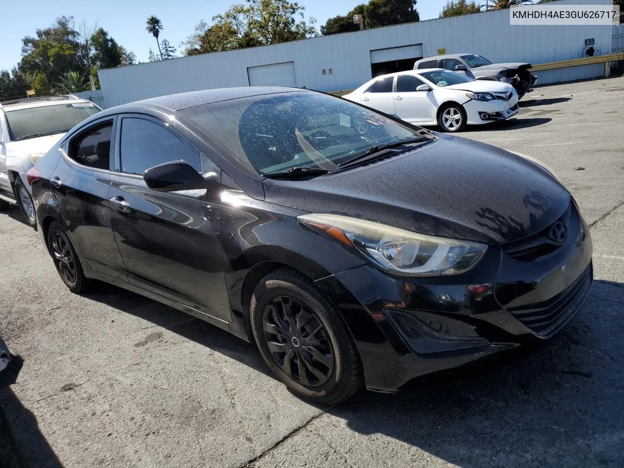 KMHDH4AE3GU626717 2016 Hyundai Elantra Se