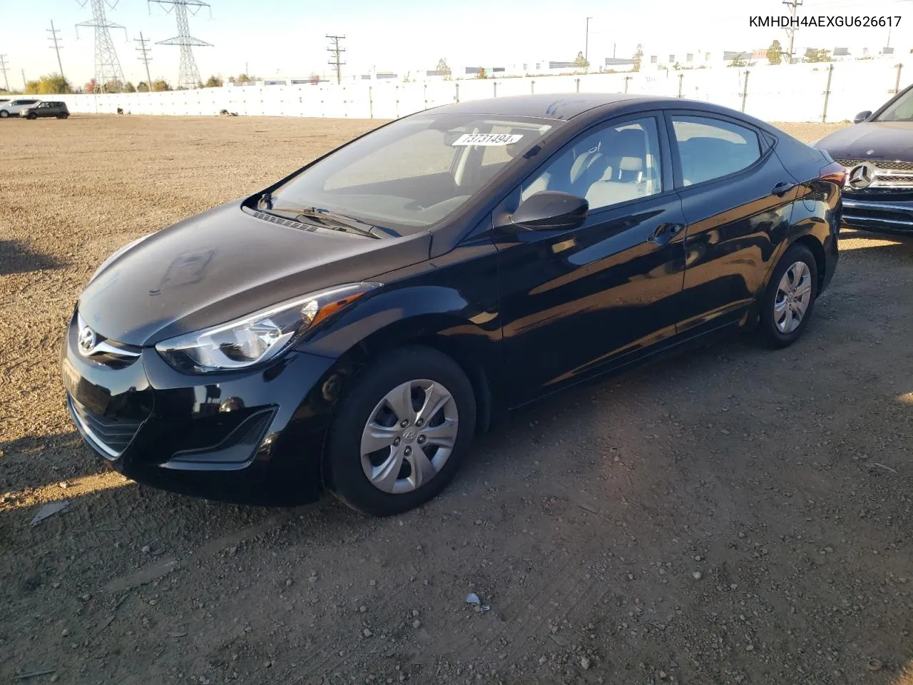 KMHDH4AEXGU626617 2016 Hyundai Elantra Se