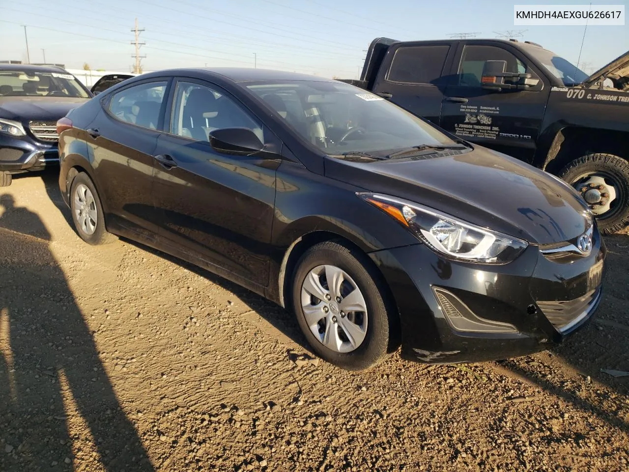 2016 Hyundai Elantra Se VIN: KMHDH4AEXGU626617 Lot: 73731494