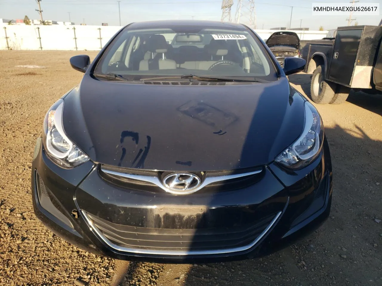 KMHDH4AEXGU626617 2016 Hyundai Elantra Se