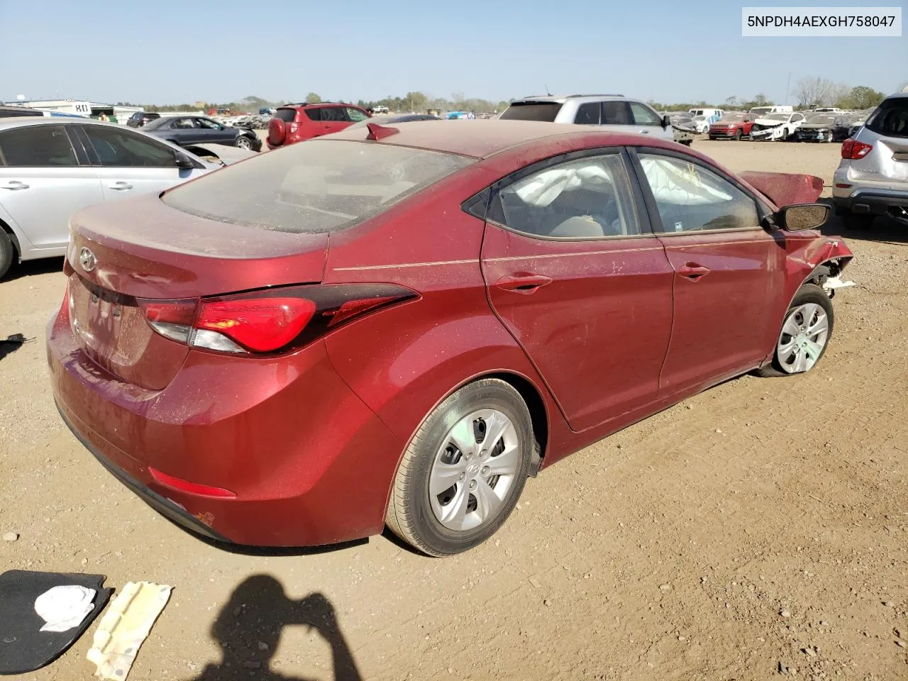 5NPDH4AEXGH758047 2016 Hyundai Elantra Se