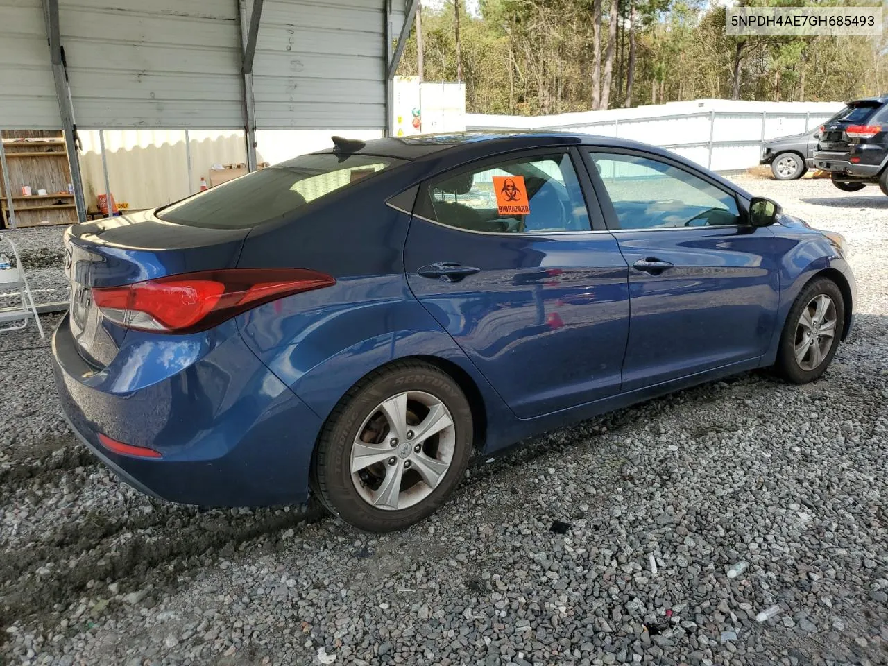 2016 Hyundai Elantra Se VIN: 5NPDH4AE7GH685493 Lot: 73890184