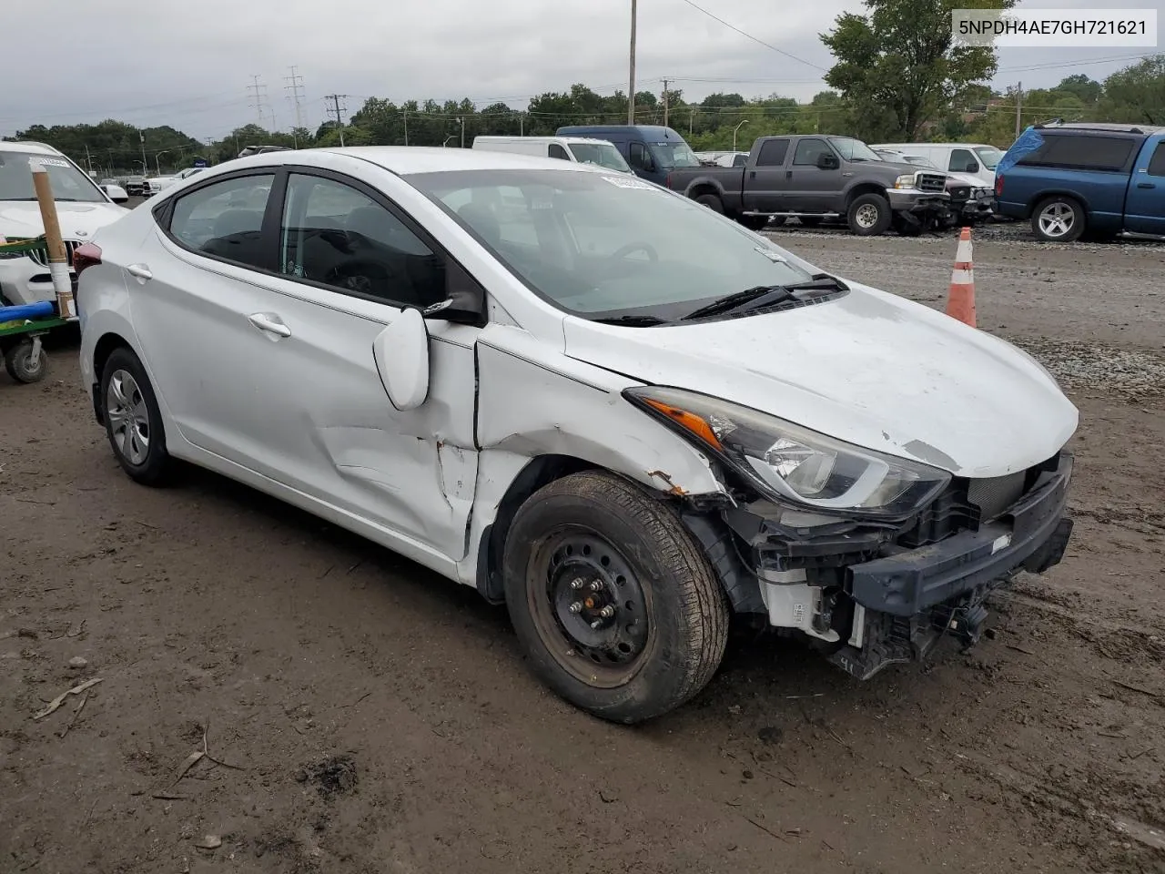 2016 Hyundai Elantra Se VIN: 5NPDH4AE7GH721621 Lot: 74055824