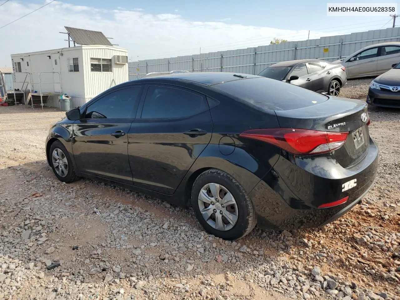 2016 Hyundai Elantra Se VIN: KMHDH4AE0GU628358 Lot: 74598094