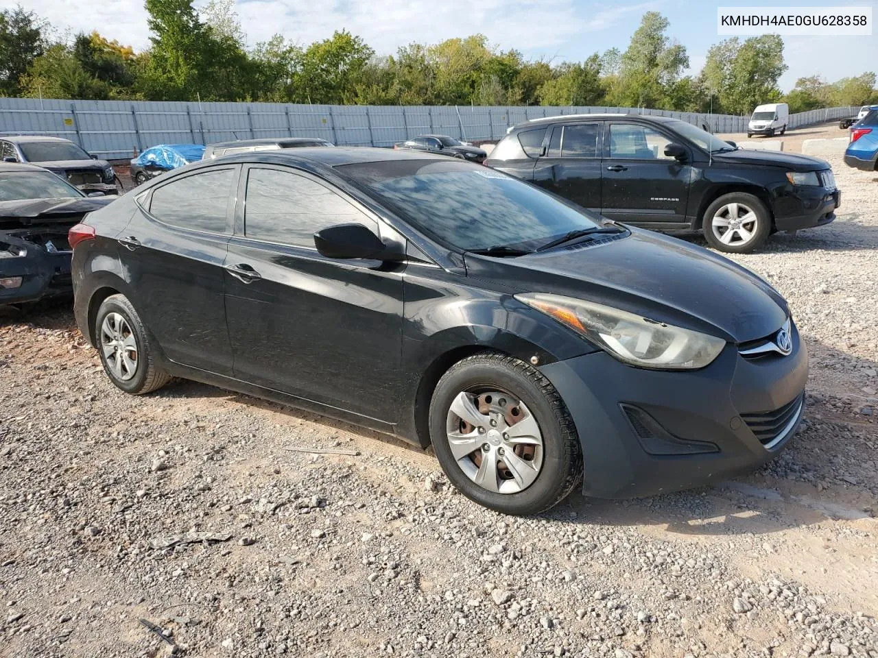 2016 Hyundai Elantra Se VIN: KMHDH4AE0GU628358 Lot: 74598094