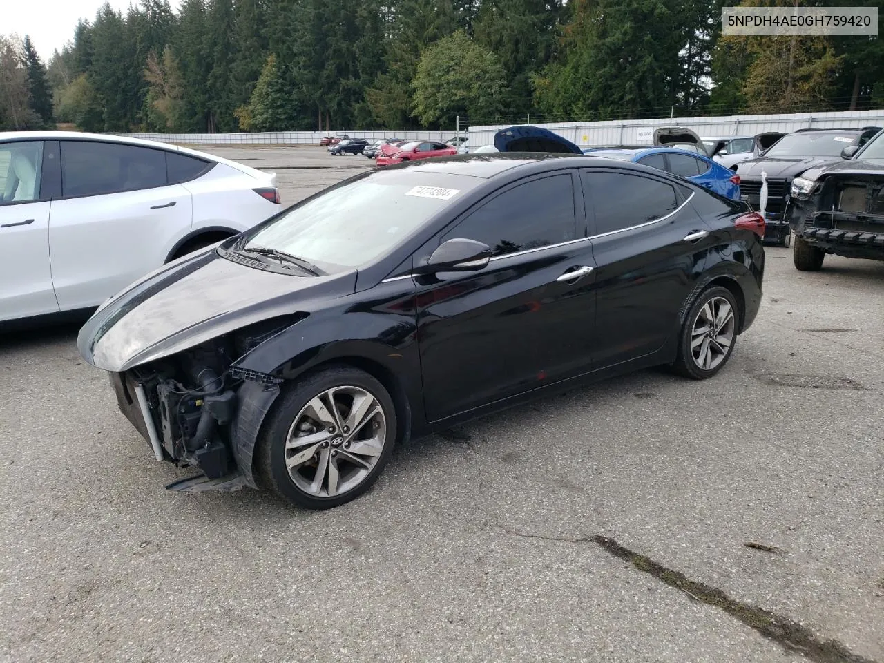 5NPDH4AE0GH759420 2016 Hyundai Elantra Se