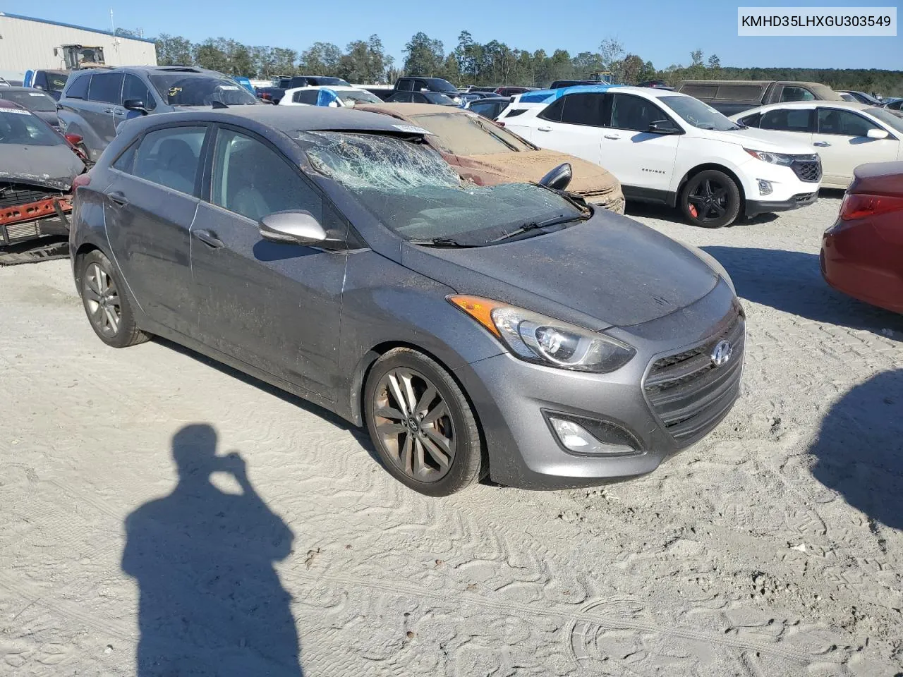 2016 Hyundai Elantra Gt VIN: KMHD35LHXGU303549 Lot: 74973834