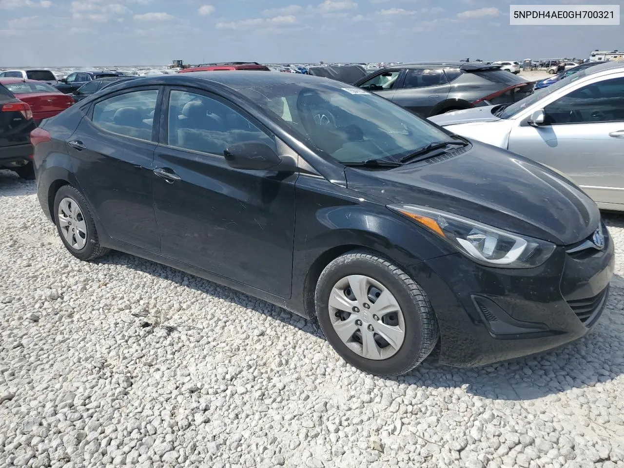 2016 Hyundai Elantra Se VIN: 5NPDH4AE0GH700321 Lot: 75041934