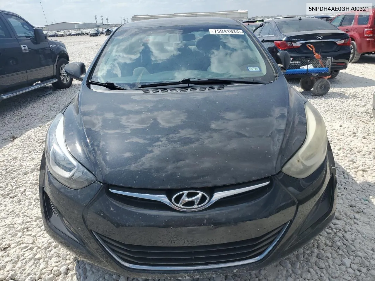 2016 Hyundai Elantra Se VIN: 5NPDH4AE0GH700321 Lot: 75041934