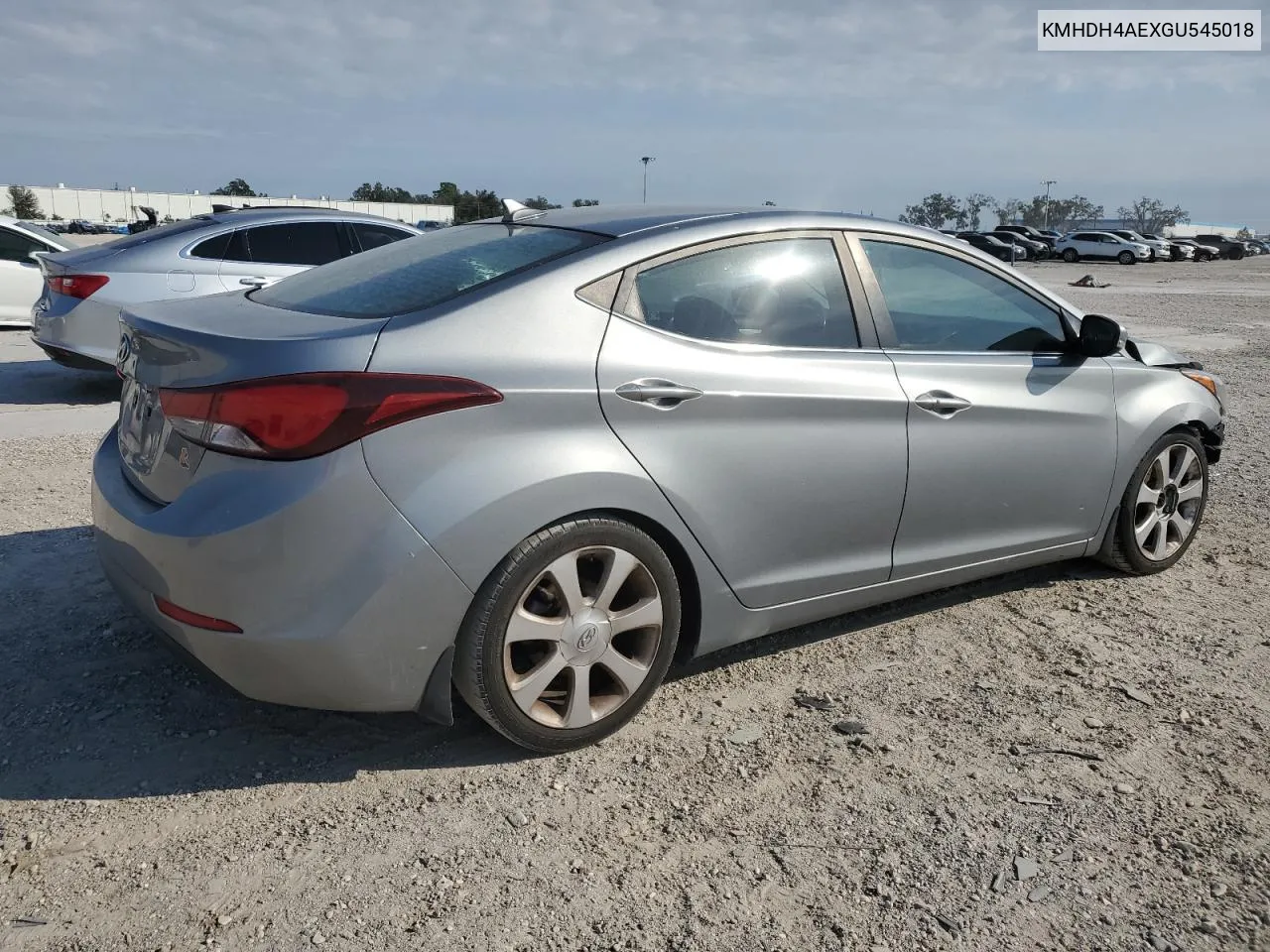 2016 Hyundai Elantra Se VIN: KMHDH4AEXGU545018 Lot: 75205774