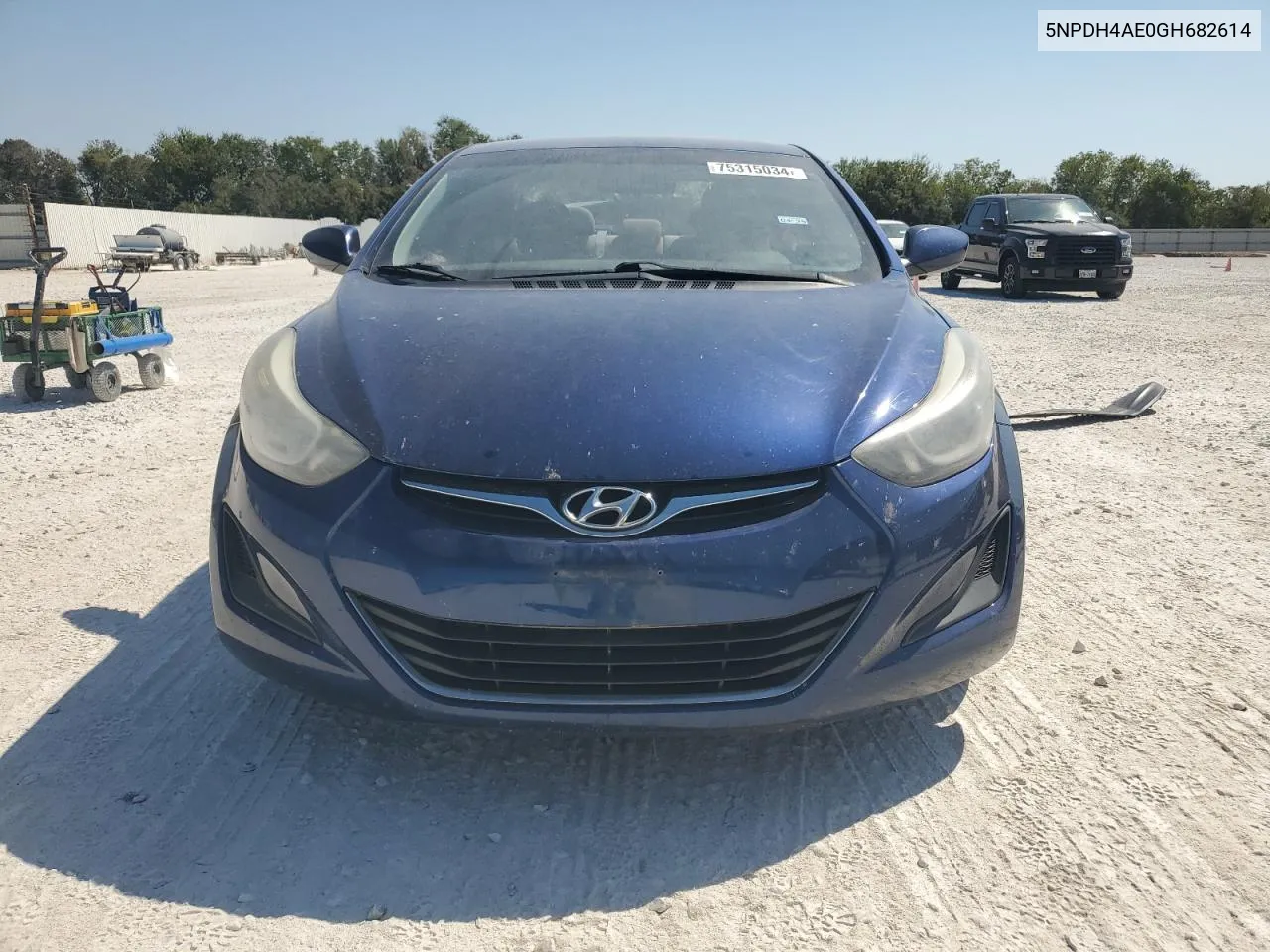 2016 Hyundai Elantra Se VIN: 5NPDH4AE0GH682614 Lot: 75315034