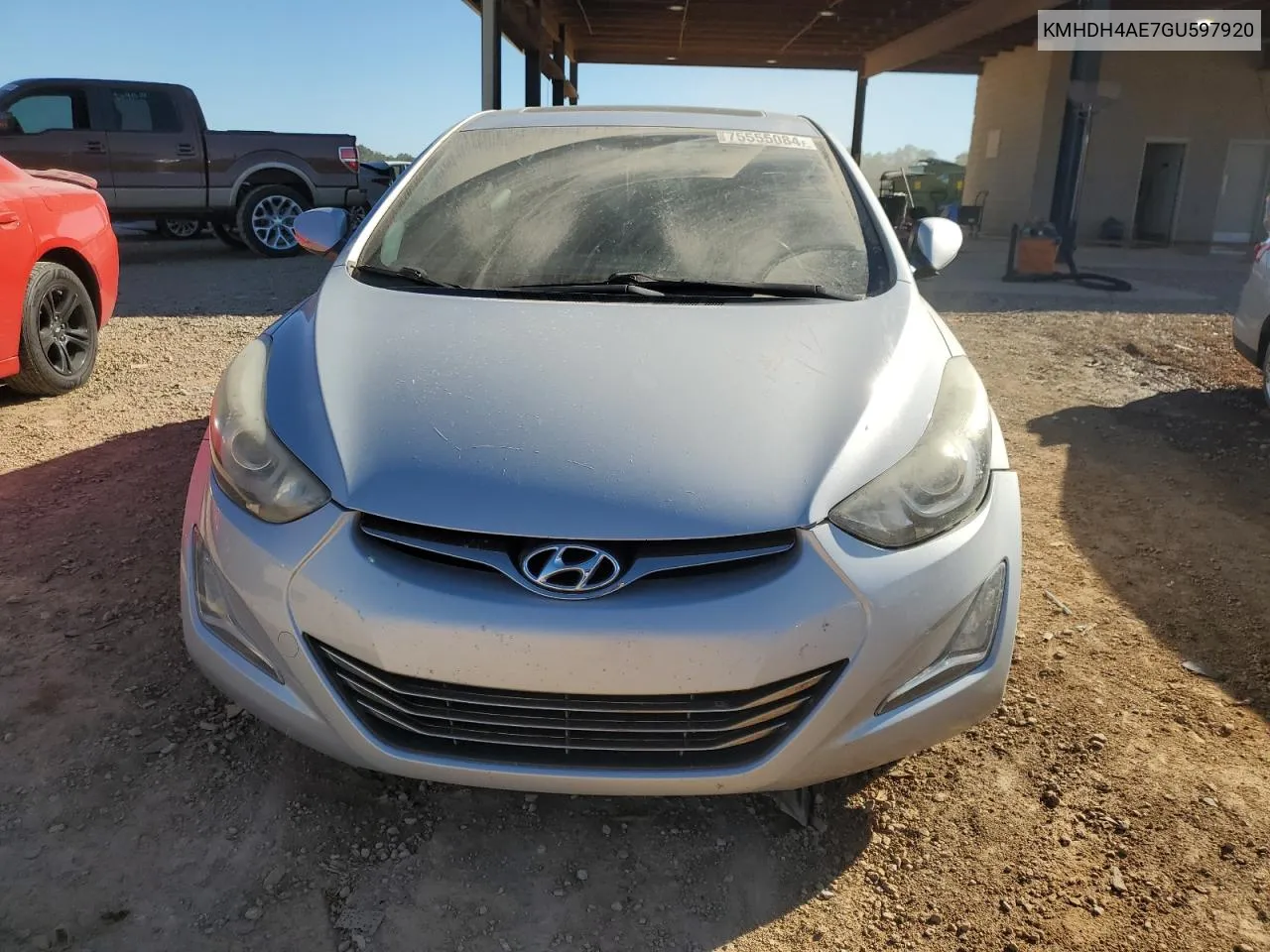 2016 Hyundai Elantra Se VIN: KMHDH4AE7GU597920 Lot: 75555084