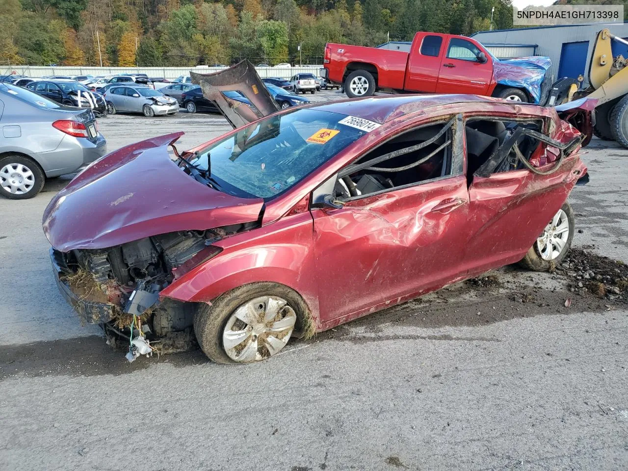 2016 Hyundai Elantra Se VIN: 5NPDH4AE1GH713398 Lot: 75696014