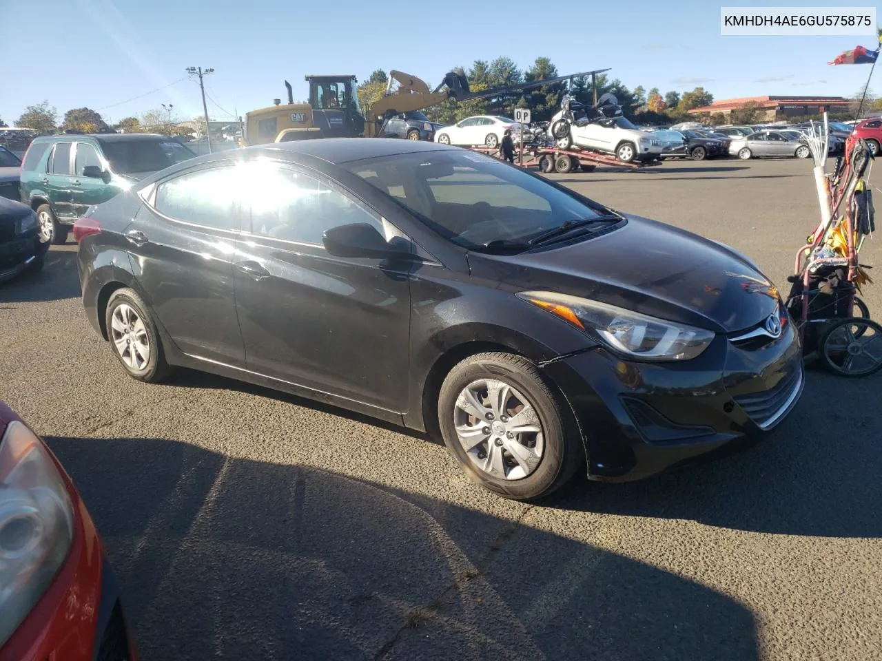 2016 Hyundai Elantra Se VIN: KMHDH4AE6GU575875 Lot: 76032934