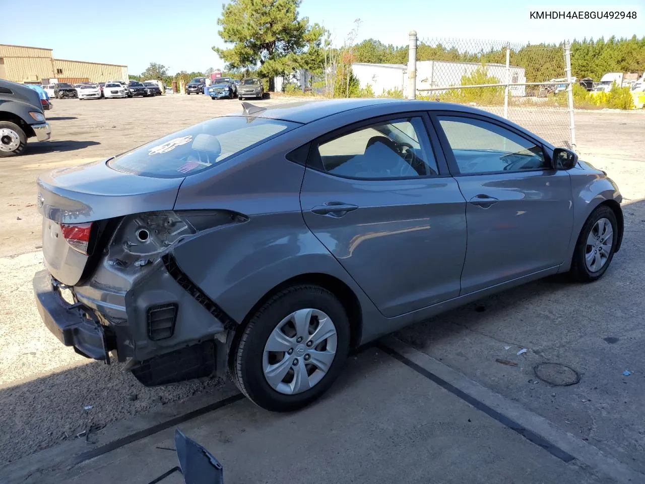 2016 Hyundai Elantra Se VIN: KMHDH4AE8GU492948 Lot: 76116084