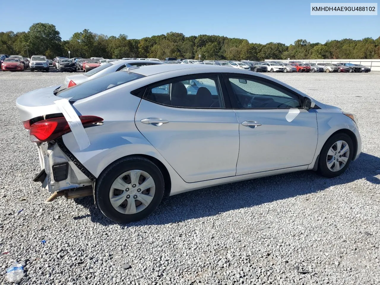 2016 Hyundai Elantra Se VIN: KMHDH4AE9GU488102 Lot: 76236964