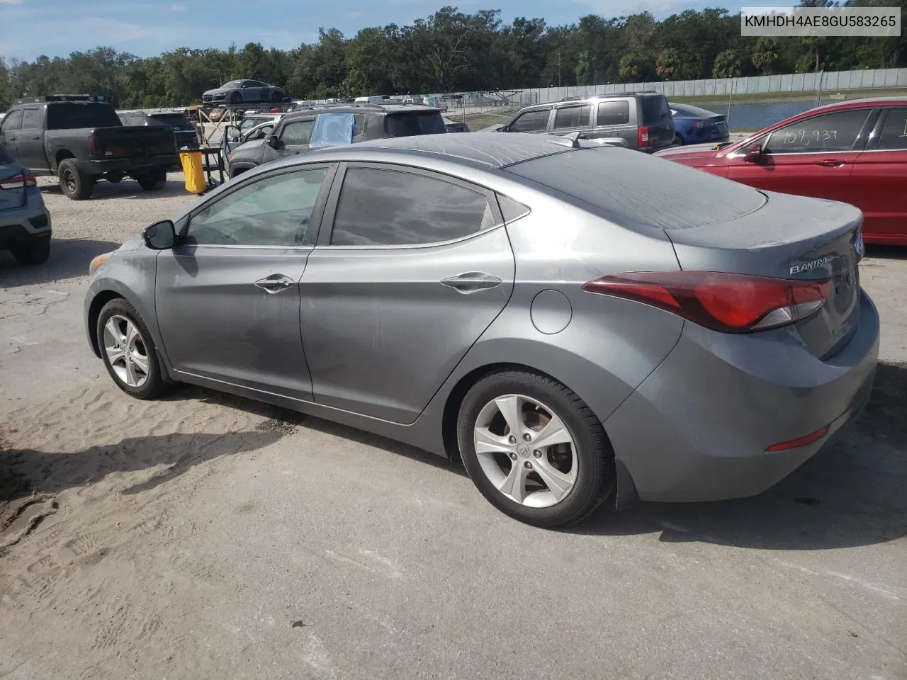 KMHDH4AE8GU583265 2016 Hyundai Elantra Se