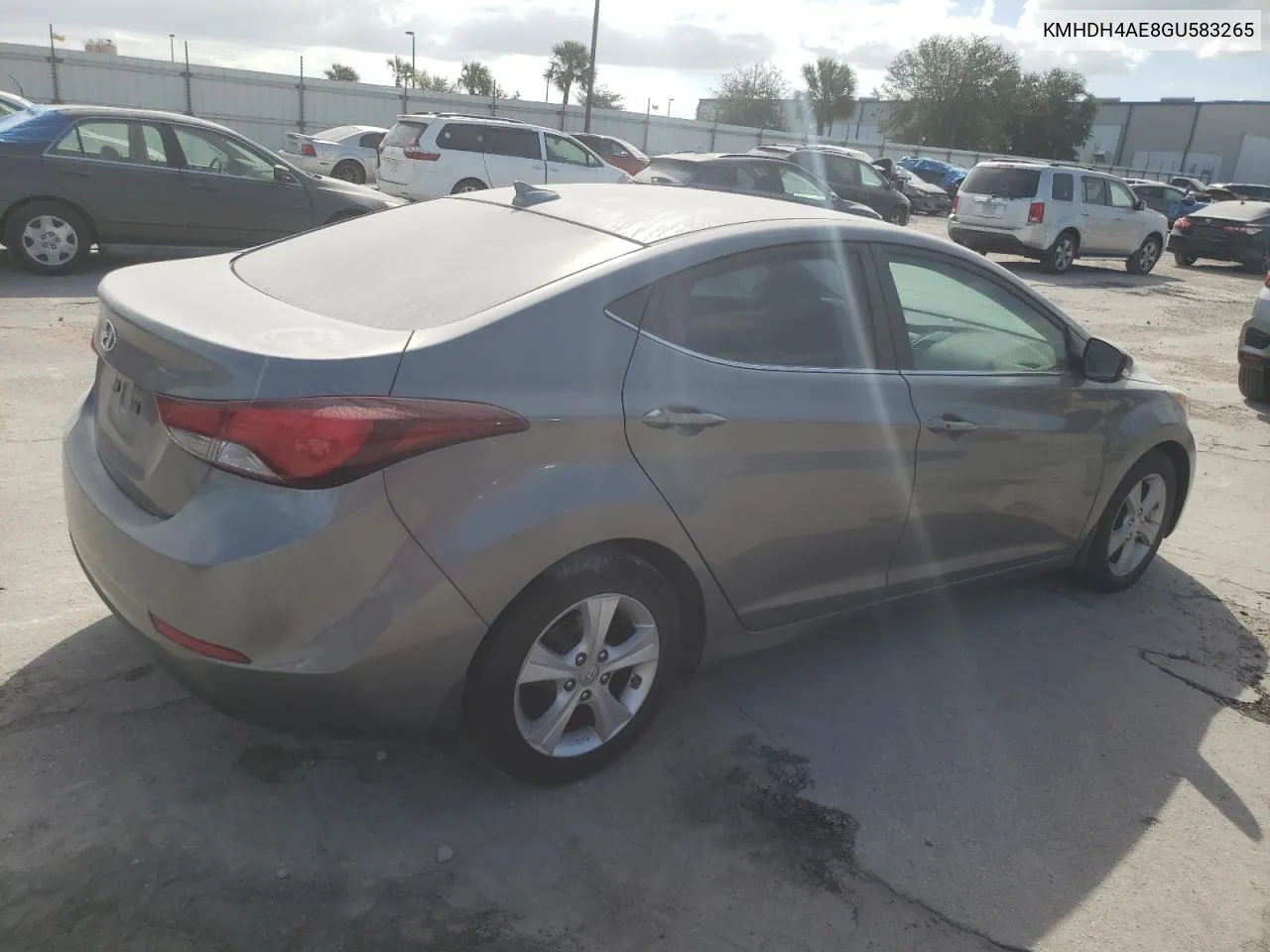 KMHDH4AE8GU583265 2016 Hyundai Elantra Se