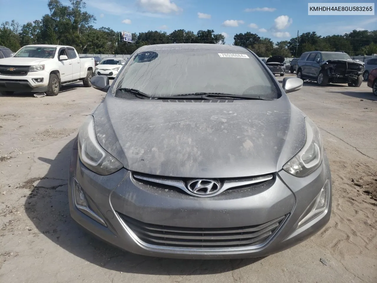 KMHDH4AE8GU583265 2016 Hyundai Elantra Se