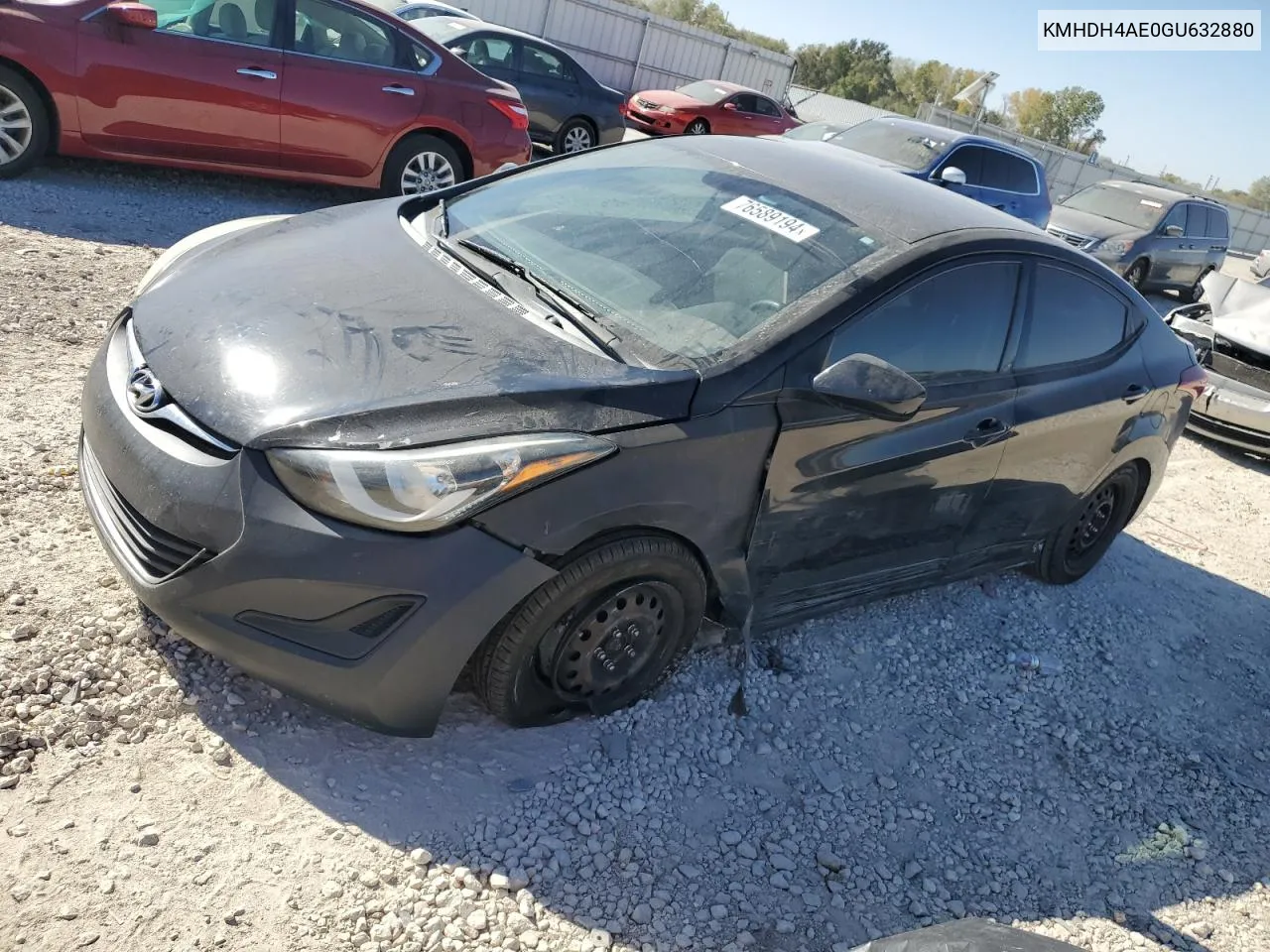 KMHDH4AE0GU632880 2016 Hyundai Elantra Se