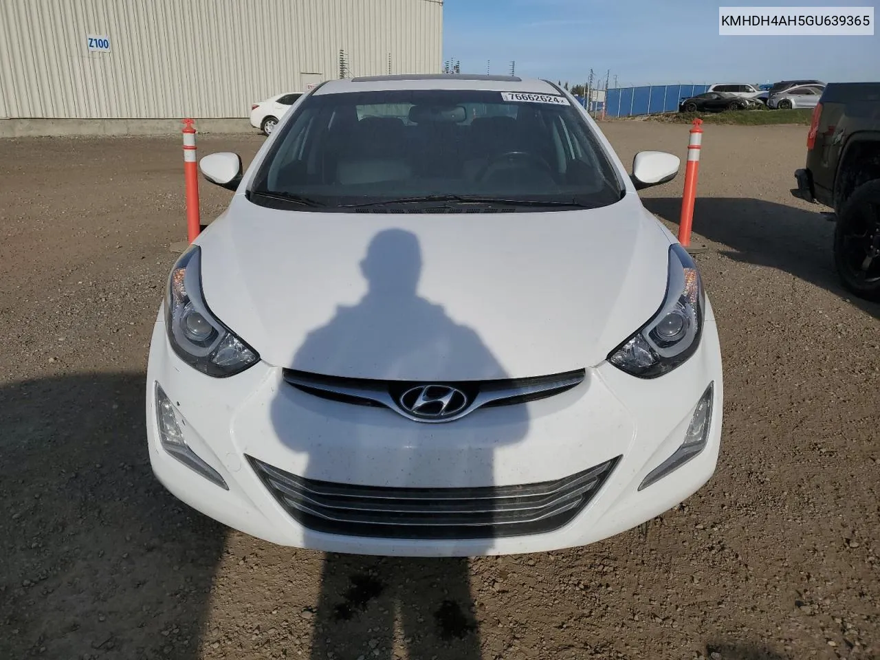 2016 Hyundai Elantra Se VIN: KMHDH4AH5GU639365 Lot: 76662624